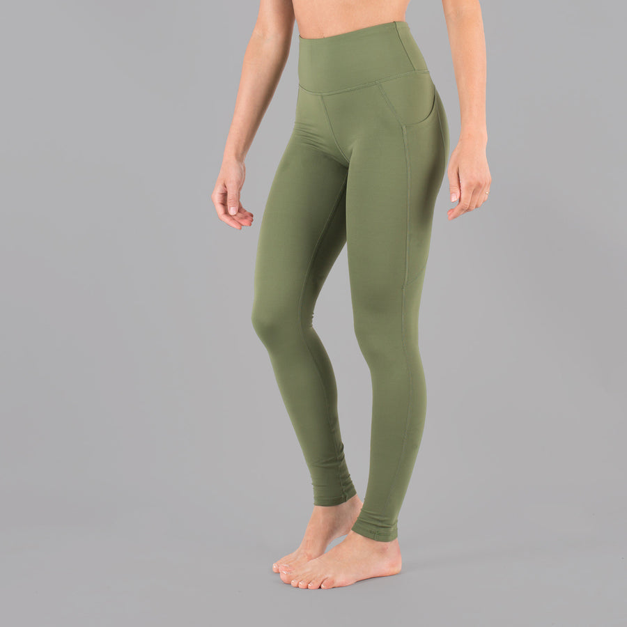 army green adjustable waist leggings these are soo - Depop